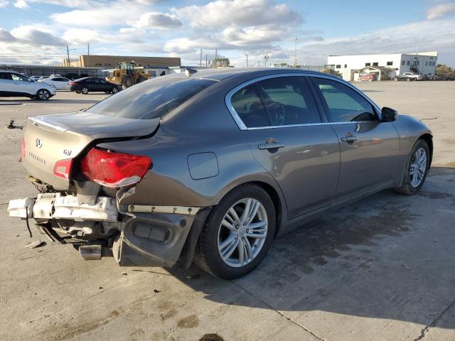 JN1CV6AP3AM402556 - 2010 INFINITI G37 BASE GRAY photo 3