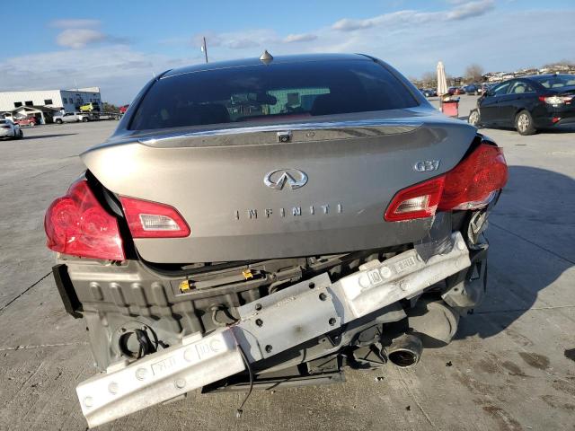 JN1CV6AP3AM402556 - 2010 INFINITI G37 BASE GRAY photo 6