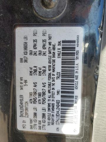 1D7HU18DX4J246483 - 2004 DODGE RAM 1500 ST BLACK photo 12