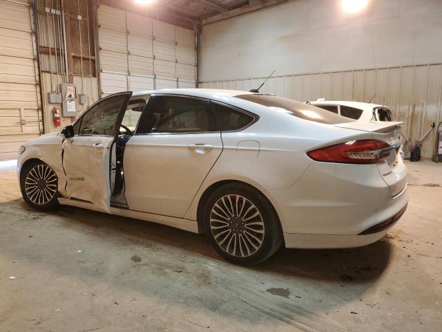 3FA6P0RU9HR349817 - 2017 FORD FUSION TITANIUM HEV WHITE photo 2