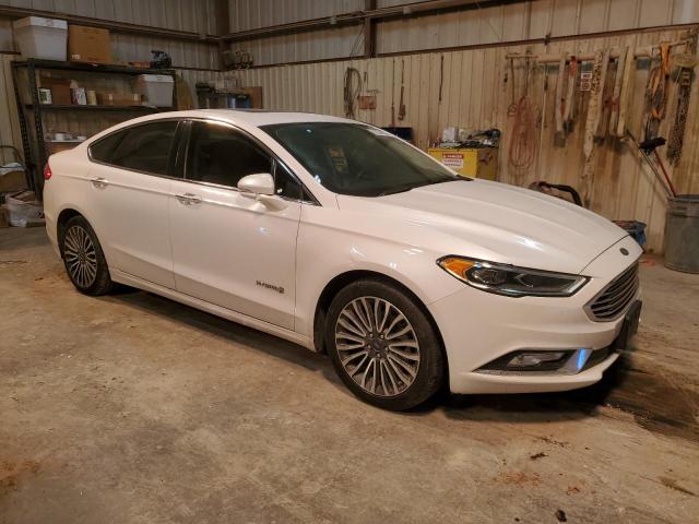 3FA6P0RU9HR349817 - 2017 FORD FUSION TITANIUM HEV WHITE photo 4