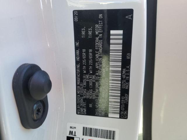 5TDHZRBH2MS058307 - 2021 TOYOTA HIGHLANDER XLE WHITE photo 14