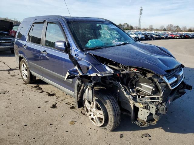 SHSRD78814U218401 - 2004 HONDA CR-V EX BLUE photo 4