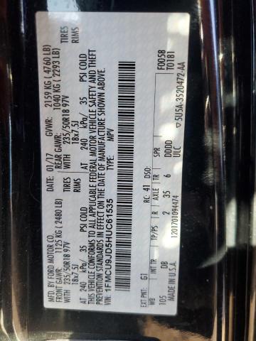 1FMCU9JD5HUC61535 - 2017 FORD ESCAPE TITANIUM Қара фото 13