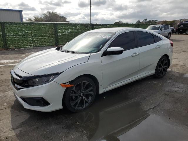 2HGFC2F83LH582624 - 2020 HONDA CIVIC SPORT WHITE photo 1