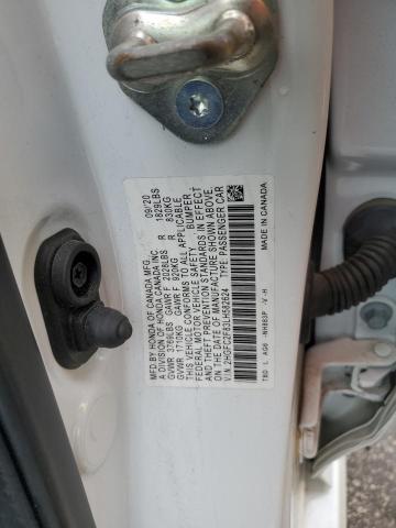 2HGFC2F83LH582624 - 2020 HONDA CIVIC SPORT WHITE photo 12