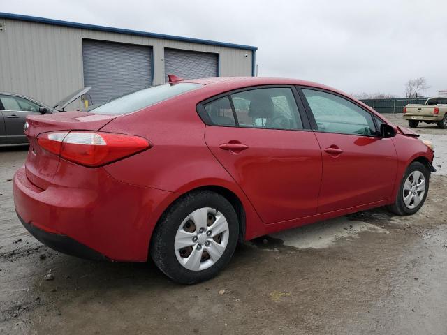 KNAFK4A61G5617237 - 2016 KIA FORTE LX RED photo 3