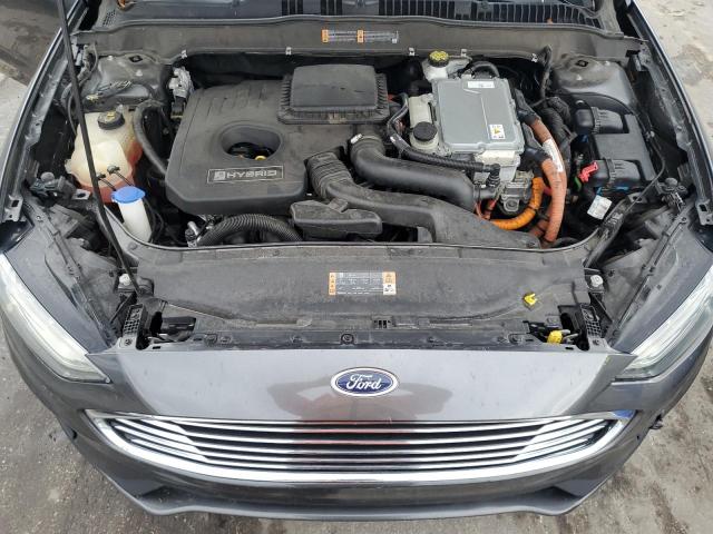 3FA6P0LU1KR121407 - 2019 FORD FUSION SE GRAY photo 11