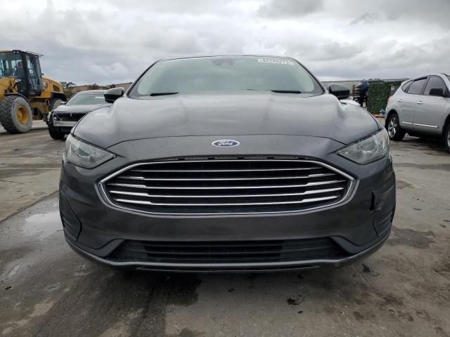 3FA6P0LU1KR121407 - 2019 FORD FUSION SE GRAY photo 5