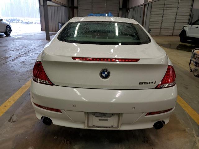 WBAEA53509CV91950 - 2009 BMW 650 I WHITE photo 6