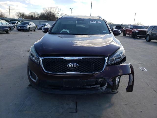 5XYPG4A53HG291496 - 2017 KIA SORENTO LX BURGUNDY photo 5