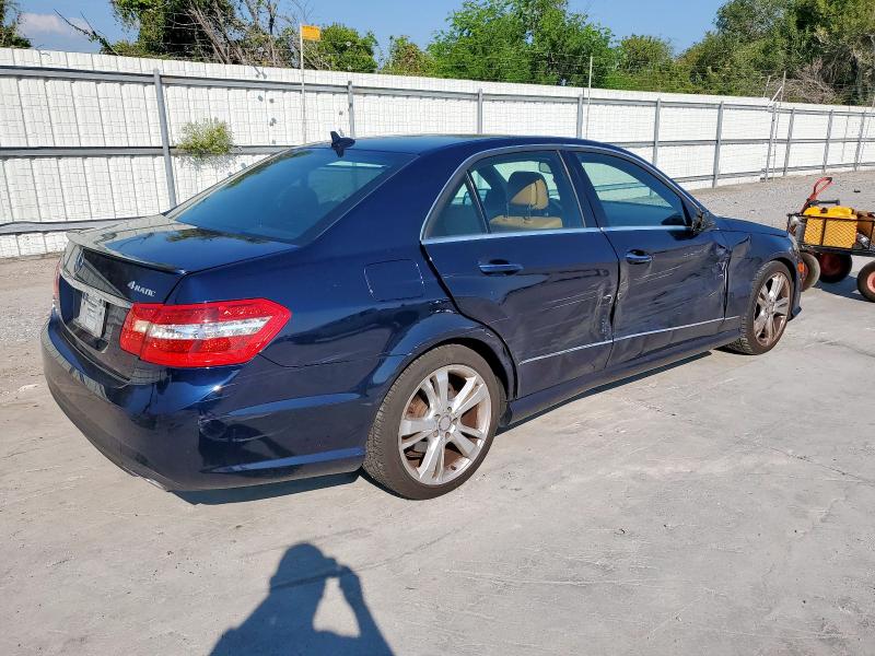WDDHF8JB7DA752381 - 2013 MERCEDES-BENZ E 350 4MATIC BLUE photo 3
