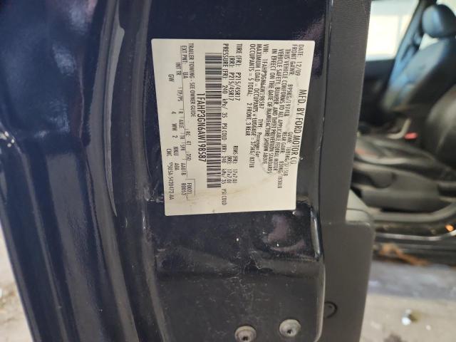 1FAHP3GN6AW198587 - 2010 FORD FOCUS SES BLACK photo 13