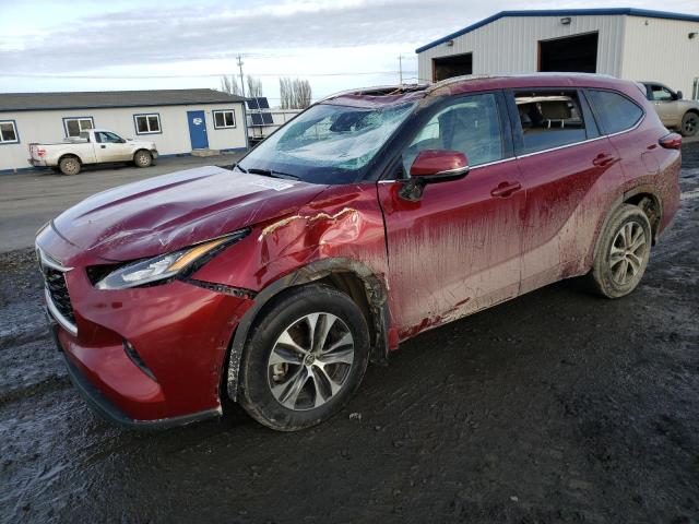 5TDHZRBH5LS011299 - 2020 TOYOTA HIGHLANDER XLE RED photo 1