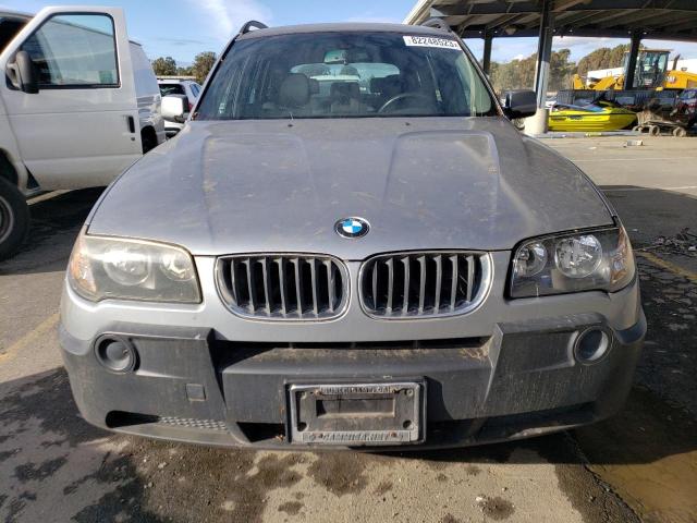 WBXPA73495WC47286 - 2005 BMW X3 2.5I SILVER photo 5