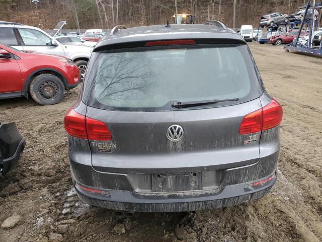 WVGBV7AX1GW611298 - 2016 VOLKSWAGEN TIGUAN S CHARCOAL photo 6