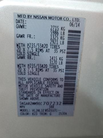 5N1AR2MM9EC707232 - 2014 NISSAN PATHFINDER S Արծաթագույն լուսանկար 13