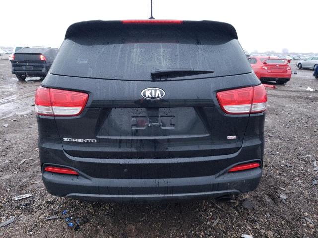 5XYPG4A30GG040481 - 2016 KIA SORENTO LX BLACK photo 6