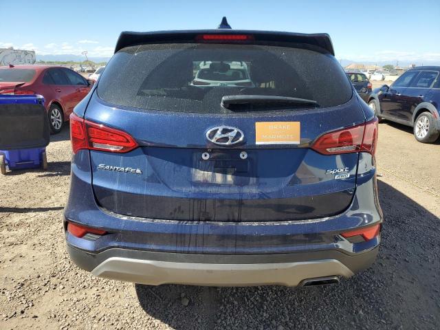 5XYZTDLB4HG465986 - 2017 HYUNDAI SANTA FE SPORT BLUE photo 6