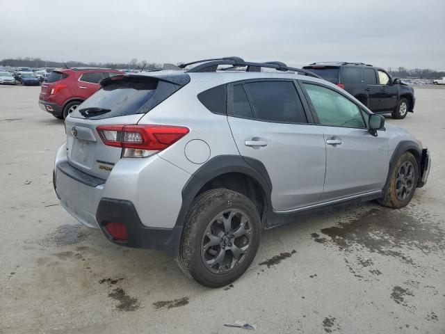 JF2GTHSC0MH343069 - 2021 SUBARU CROSSTREK SPORT SILVER photo 3