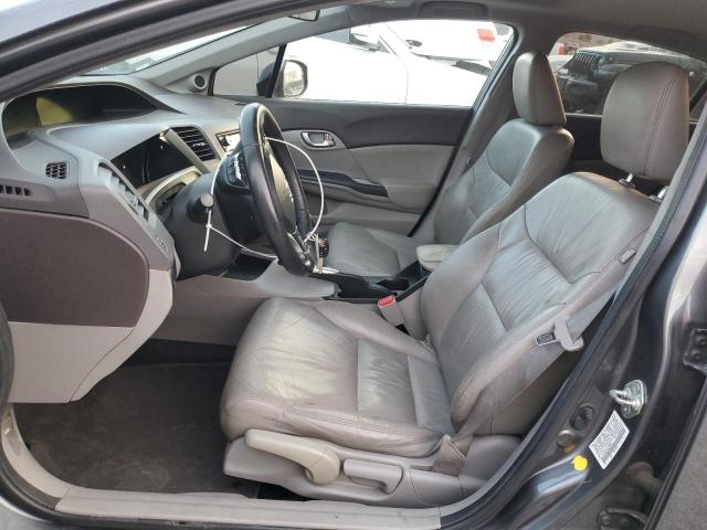 19XFB2F93CE366374 - 2012 HONDA CIVIC EXL ნაცრისფერი ფოტო 7
