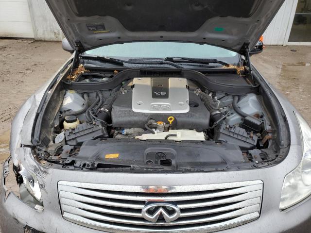 JNKBV61F67M809164 - 2007 INFINITI G35 SILVER photo 11