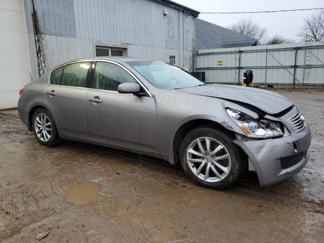 JNKBV61F67M809164 - 2007 INFINITI G35 SILVER photo 4