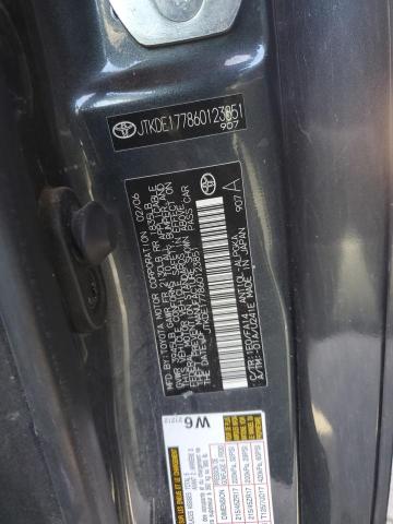 JTKDE177860123851 - 2006 TOYOTA SCION TC გრაფიტი ფოტო 12