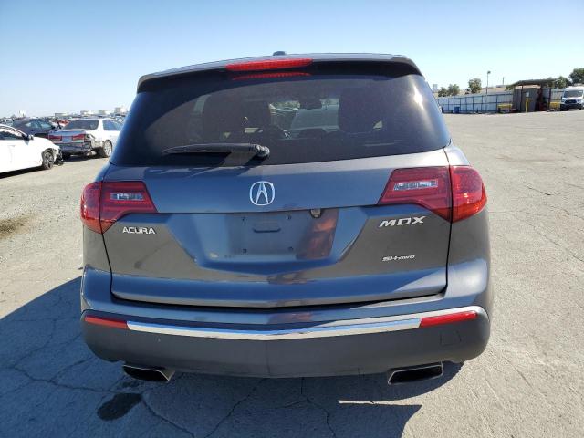 2HNYD2H6XBH520601 - 2011 ACURA MDX TECHNOLOGY GRAY photo 6