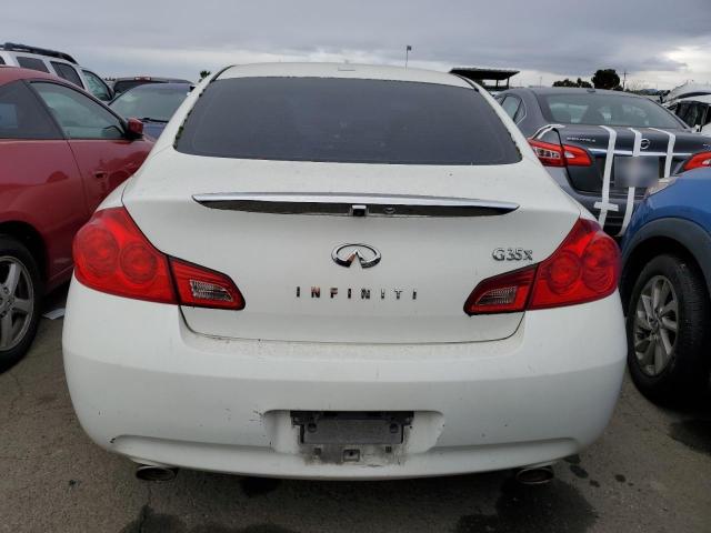 JNKBV61F38M269497 - 2008 INFINITI G35 WHITE photo 6