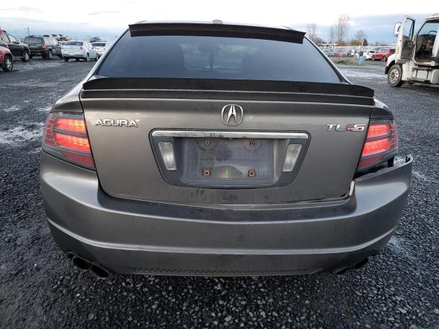 19UUA76568A021047 - 2008 ACURA TL TYPE S GRAY photo 6