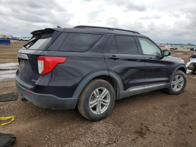 1FMSK8DHXNGA50237 - 2022 FORD EXPLORER XLT Чорний фото 3