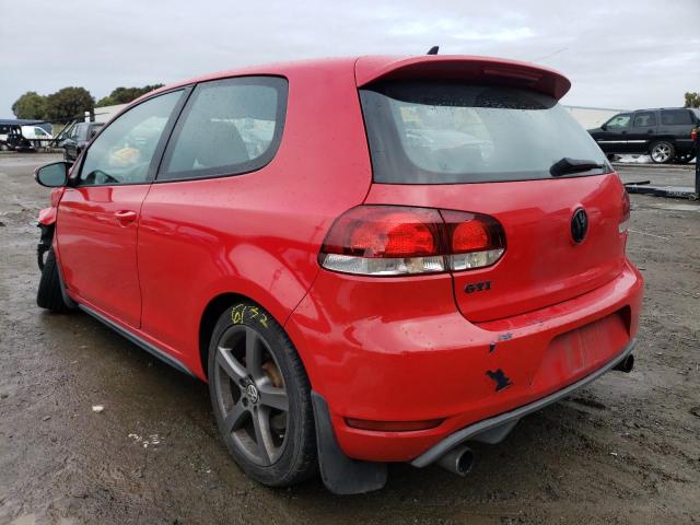 WVWFV7AJ3AW364262 - 2010 VOLKSWAGEN GTI RED photo 2