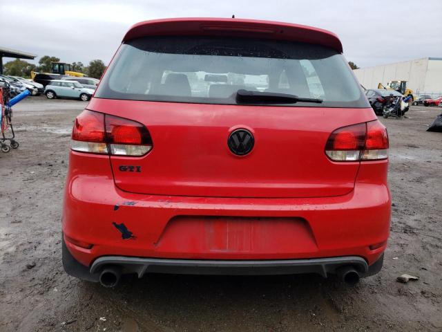 WVWFV7AJ3AW364262 - 2010 VOLKSWAGEN GTI RED photo 6