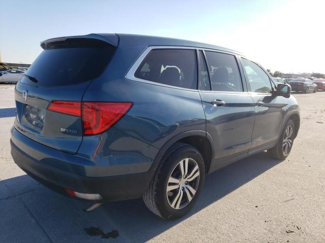 5FNYF5H55JB000206 - 2018 HONDA PILOT EXL BLUE photo 3