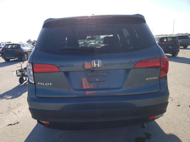 5FNYF5H55JB000206 - 2018 HONDA PILOT EXL BLUE photo 6