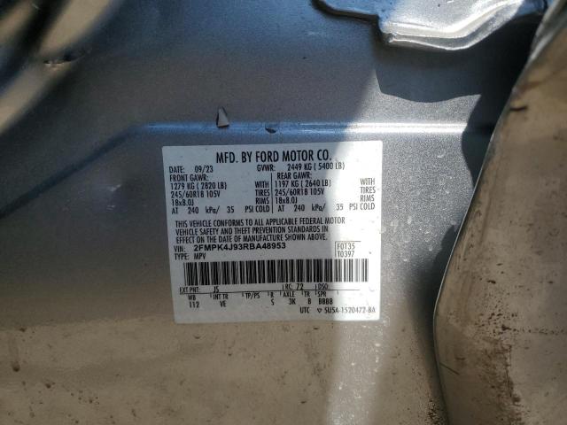 2FMPK4J93RBA48953 - 2024 FORD EDGE SEL ვერცხლისფერი ფოტო 13