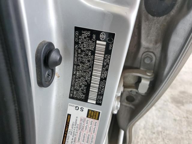 JTDEPRAE2LJ102706 - 2020 TOYOTA COROLLA LE SILVER photo 12