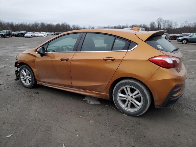 3G1BE6SM6HS593633 - 2017 CHEVROLET CRUZE LT ORANGE photo 2