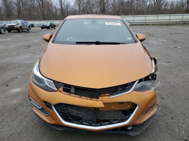 3G1BE6SM6HS593633 - 2017 CHEVROLET CRUZE LT ORANGE photo 5