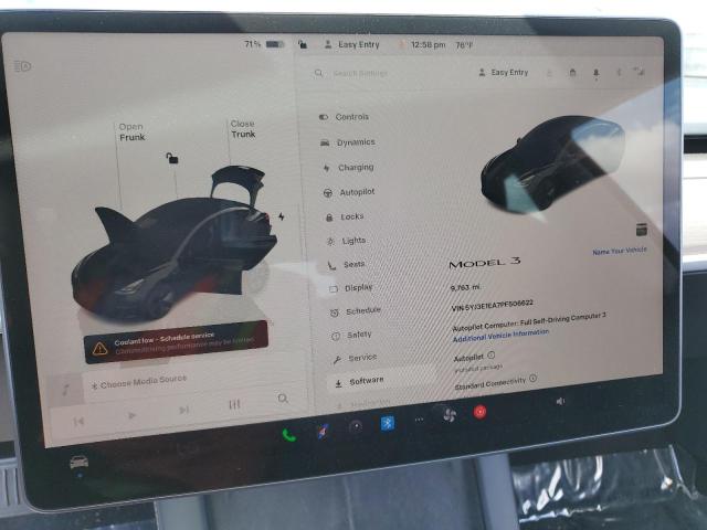 5YJ3E1EA7PF506622 - 2023 TESLA MODEL 3 BLACK photo 9