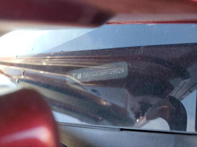 7SAYGDED8RF129624 - 2024 TESLA MODEL Y Bordeaux photo 12