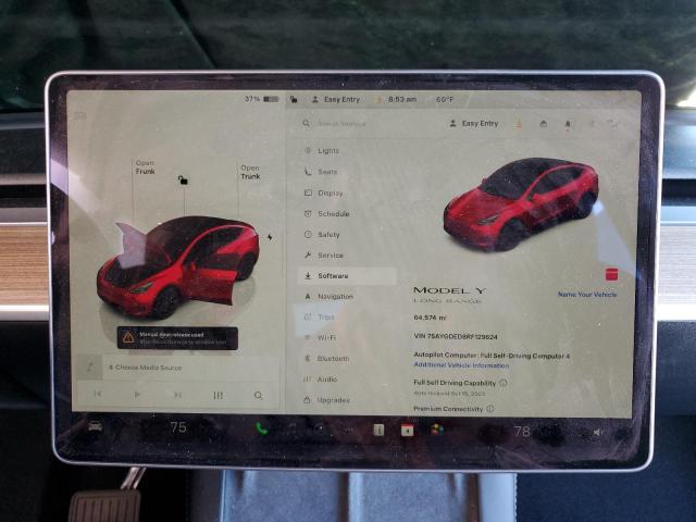 7SAYGDED8RF129624 - 2024 TESLA MODEL Y Bordeaux photo 9