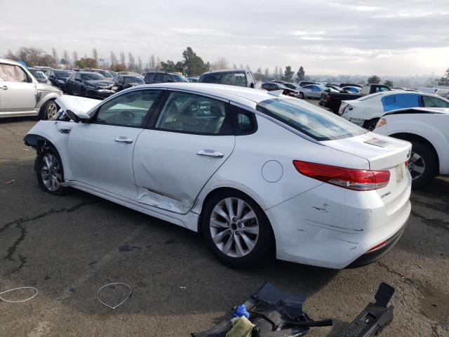 5XXGU4L39GG067866 - 2016 KIA OPTIMA EX WHITE photo 2