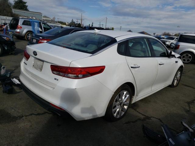 5XXGU4L39GG067866 - 2016 KIA OPTIMA EX WHITE photo 3