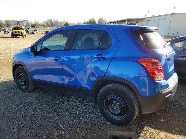 KL7CJKSB0GB727025 - 2016 CHEVROLET TRAX LS BLUE photo 2