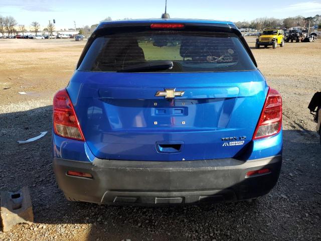 KL7CJKSB0GB727025 - 2016 CHEVROLET TRAX LS BLUE photo 6