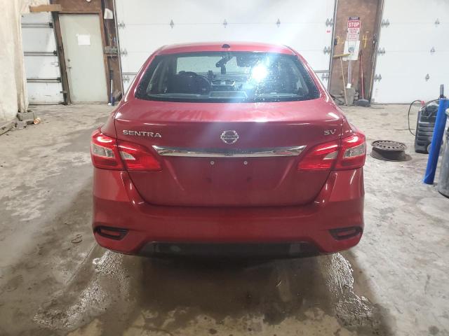 3N1AB7AP5HL642444 - 2017 NISSAN SENTRA S RED photo 6