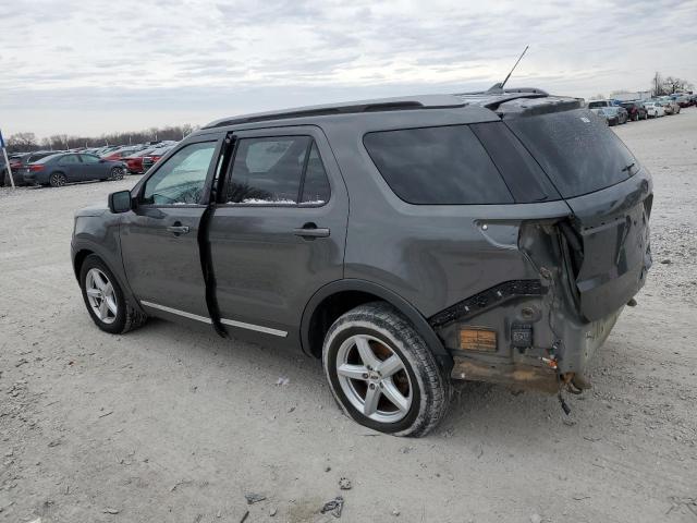 1FM5K7D86KGB25633 - 2019 FORD EXPLORER XLT GRAY photo 2