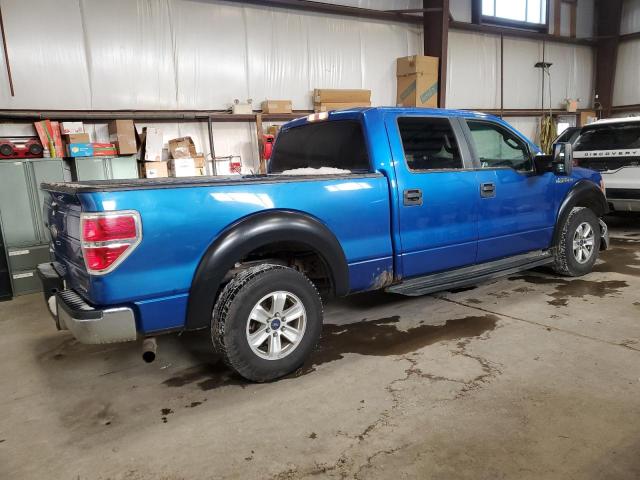 1FTFW1EF4CFA49490 - 2012 FORD F150 SUPERCREW BLUE photo 3